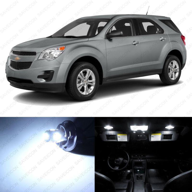 7 x xenon white led interior light package for 2010 - 2013 chevy equinox