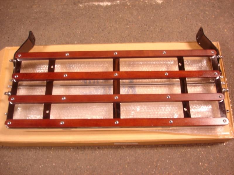 Ford model a luggage rack chrome wood