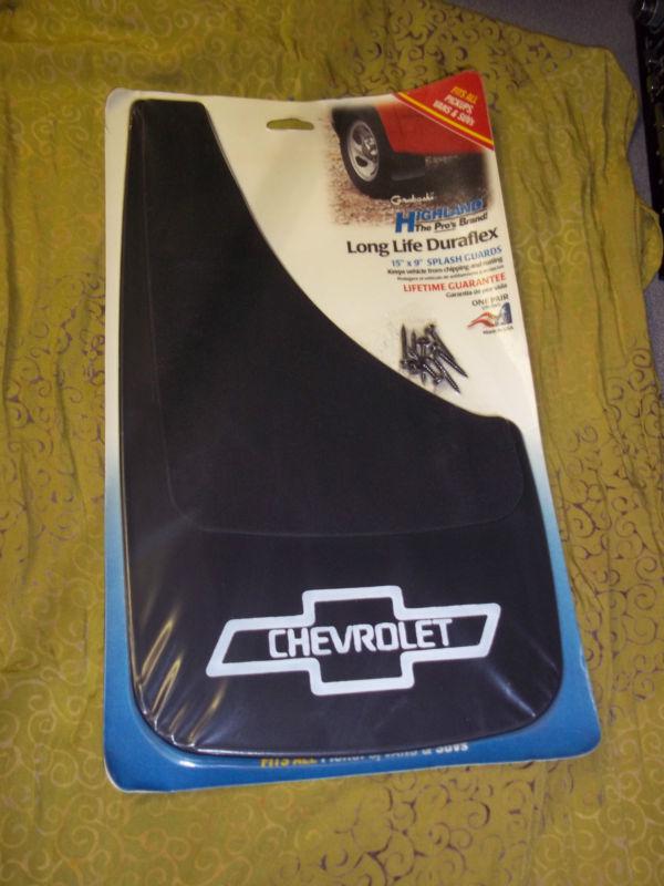 Chevrolet truck van suv  mud flaps splash guards bowtie 