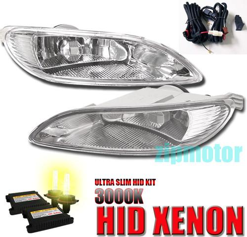 02-04 toyota camry/solara/05-08 corolla bumper fog light lamp+harness+yellow hid