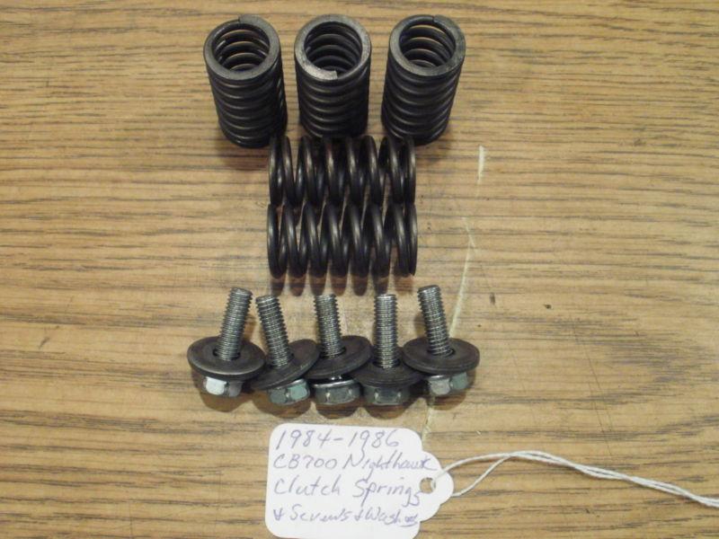 Cb700 cb 700 clutch springs & screws with washers 1984 1985 1986 nighthawk