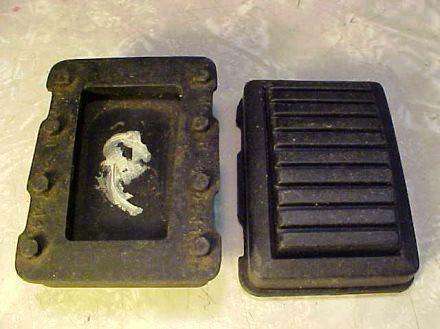 Nos mopar park brake pedal pad dodge plymouth 1965 1966 1967 1968 1969 1970 1971