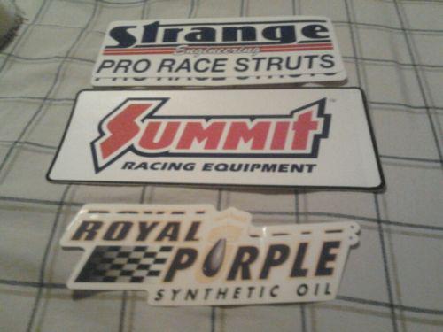 Racing sponser stickers