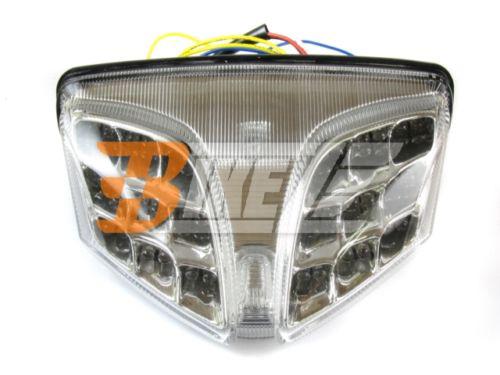 Fit gsx600r gsx750r gsx r 600 750 08 09 k8 clear led tail light w/ turn signal