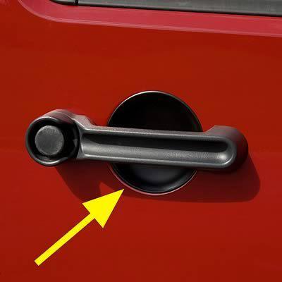 Rugged ridge door handle recess guard 1165125 jeep wrangler jk