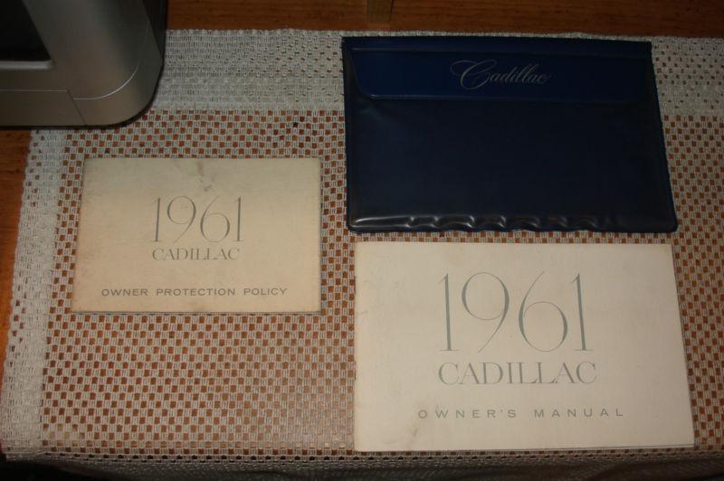 1961 cadillac owners manual set nice original rare glovebox book