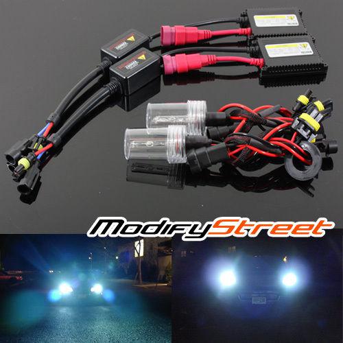 9006/hb4 8000k blueish white xenon ac slim ballast hid fog driving lights kit