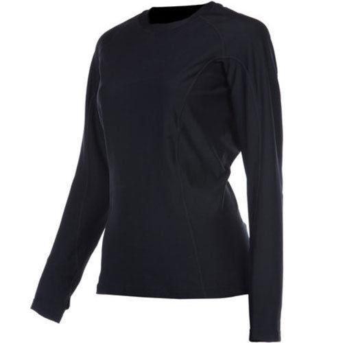 Klim women's solstice shirt base layer black size x-large (4020-001-150-000)