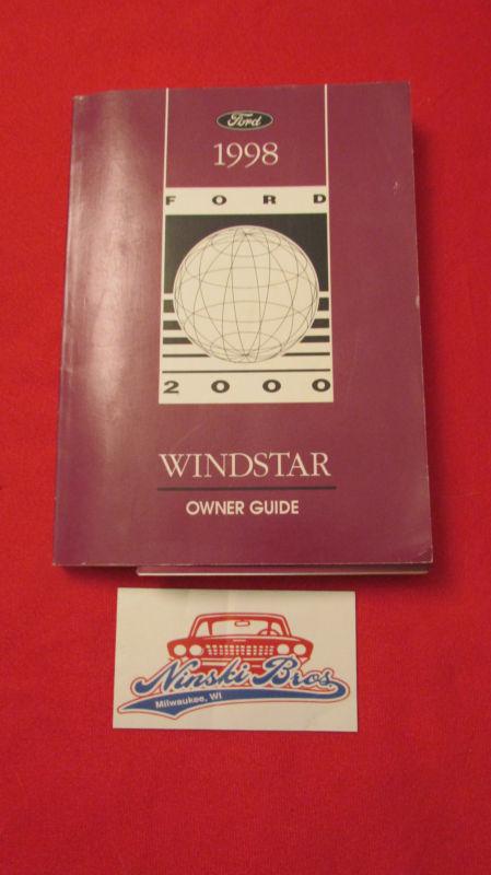 1998 ford windstar owners manual 98