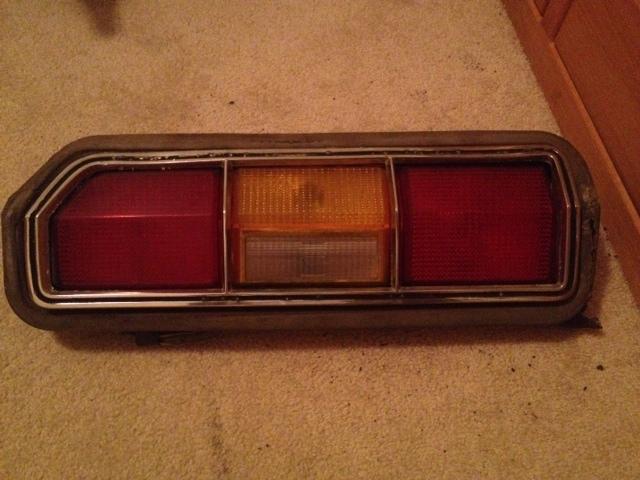 1974, 1975, 1976, 1977, 1978 ford mustang driver side tail light & bezel