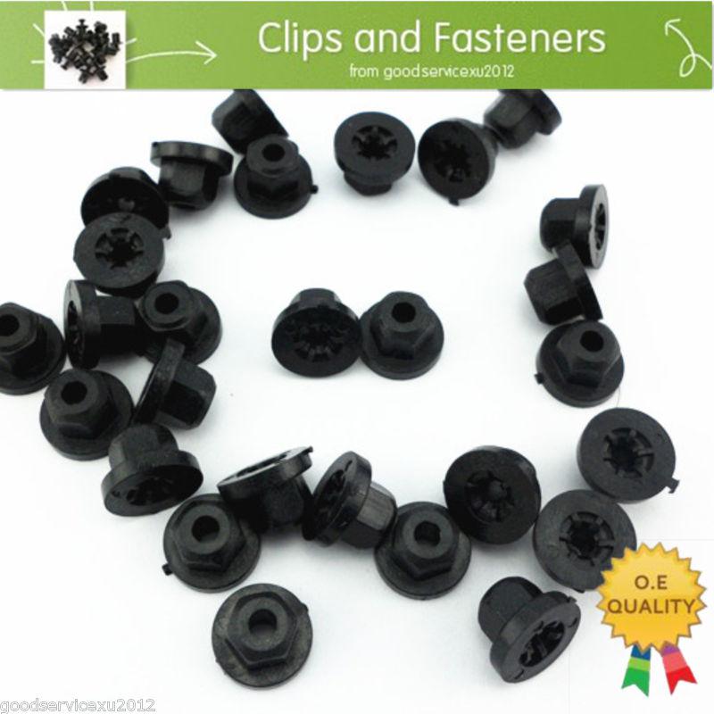 20 pcs e30 e32 e34 e36 e38 exterior plastic body nut flange clips 16131176747