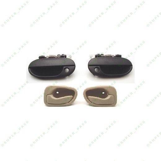 95 96 97   2 pcs inside + 2 pcs outside door handles   fits: hyundai accent