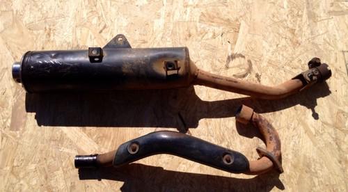 2003 honda crf230f muffler and header / exhaust