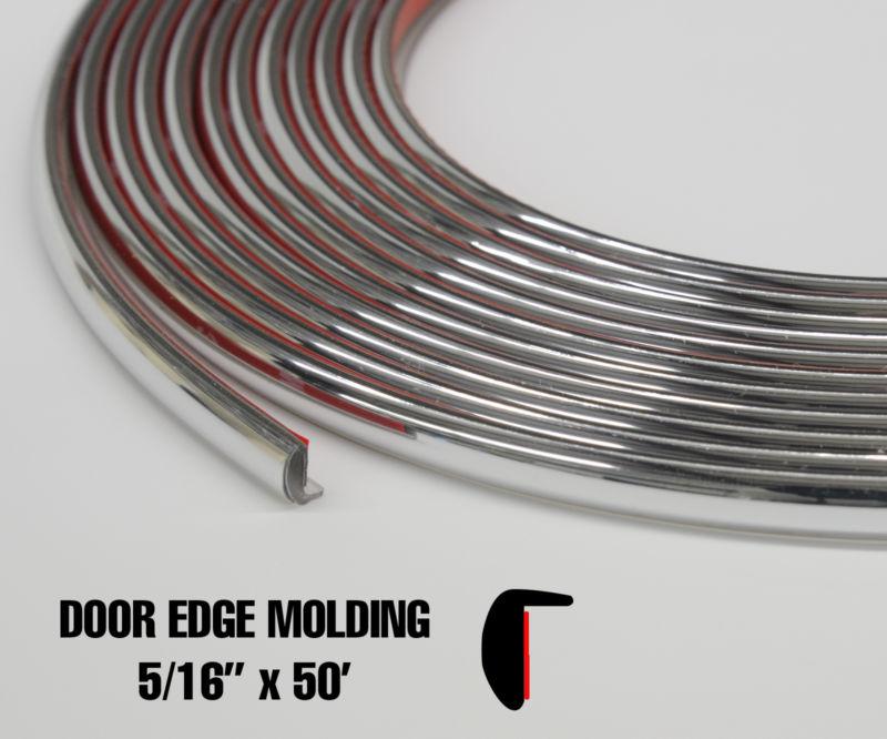 Door edge & lip molding l style * 5/16"x 50' chrome