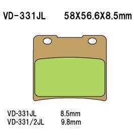 Vesrah vd-331jl sintered metallic brake pads front fits suzuki gsx400r 1986-1987