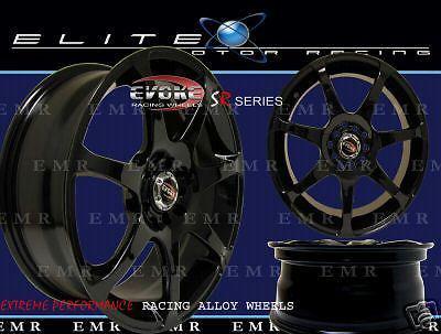 17" evoke gt wheels/rim 5 lug black 5x100-114.3 bp