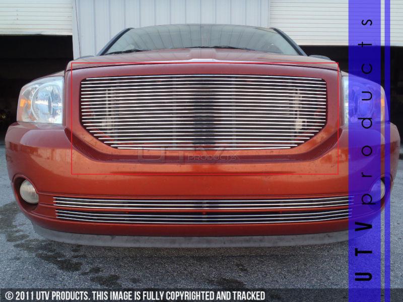 2006 - 2011 dodge caliber 1pc upper replacement chrome billet grille kit