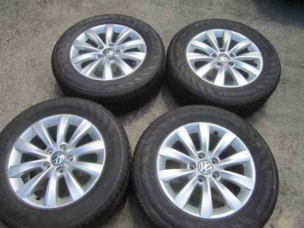 10-13 volkswagen golf set of 16" wheels & tires oem