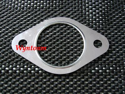 2.5" exhaust flange 2 bolts aluminum gasket 2 1/2" 