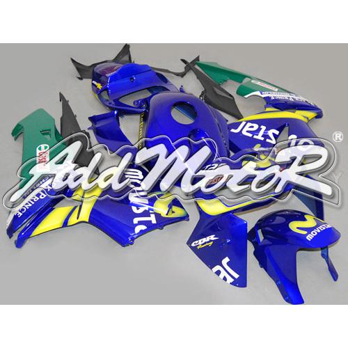 Injection molded fit 2005 2006 cbr600rr 05 06 movistar blue fairing 65n12