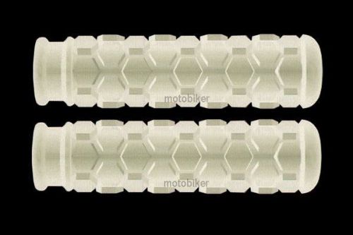 Kawasaki jet ski 440 550 650 750 sx pwc white hex handlebar hand grips