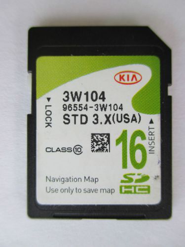 2014 2015 kia sportage navigation sd card map data 16gb 3.x gps oem 96554-3w104