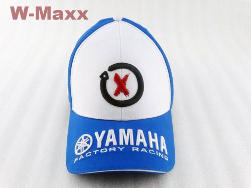 Blue adult paddock cap baseball hat for yamaha 99 factory racing team motor gp