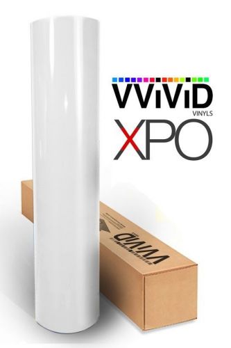 Xpo gloss white sample 2&#039;&#039; x 4&#039;&#039; car wrap roll vinyl sticker v7