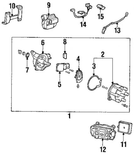 Genuine 1997-1999 acura cl camshaft sensor stay 30110-pa1-732