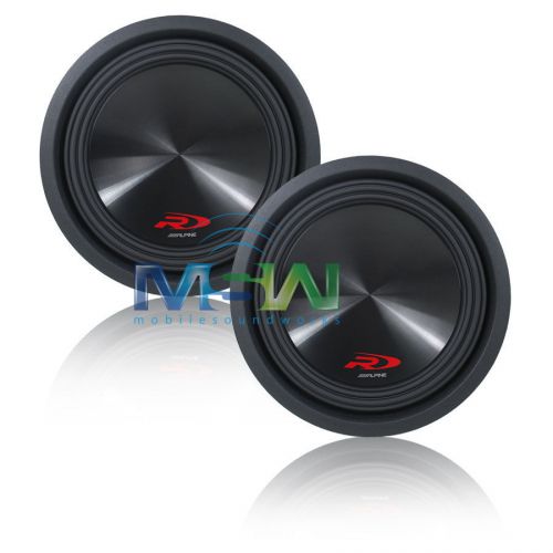 (2) *new* alpine® swr-12d2 12&#034; type-r car subwoofers subs woofer swr12-d2 *pair*