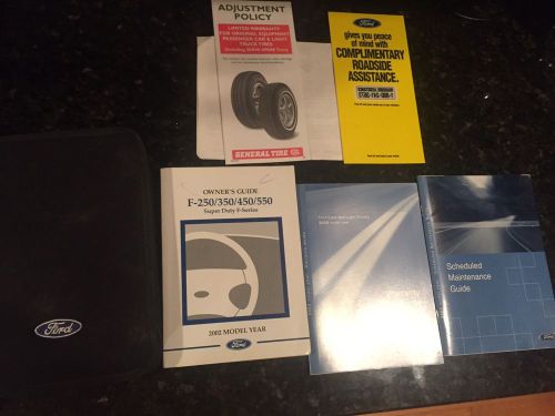 2002 ford f250 f350 f450 f550 owners manual set with case xl xlt lariat