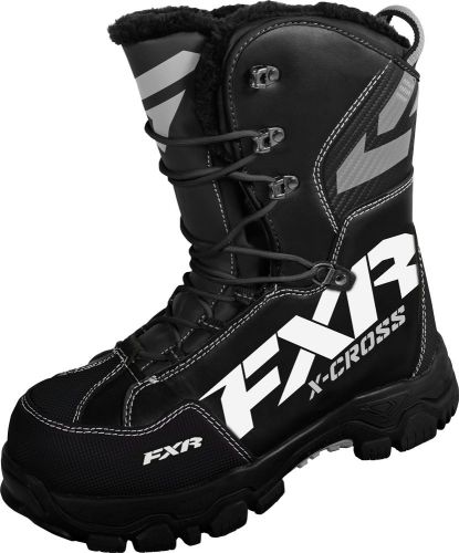 Fxr x cross 2016 snow boots black/white mens 10.5/womens 12.5