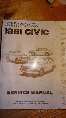 Honda 1981civic service manual