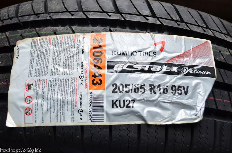 1 new 205 65 16 kumho ecsta platinum tire