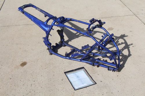 2007 yamaha yfz450 frame &amp; subframe straight yfz 450 paperwork blue #6198