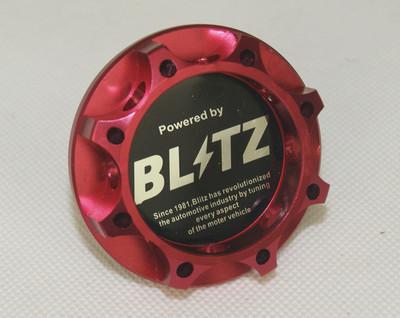 Blitz engine oil fuel filler tank cap cover red for subura outback justy wrx sti