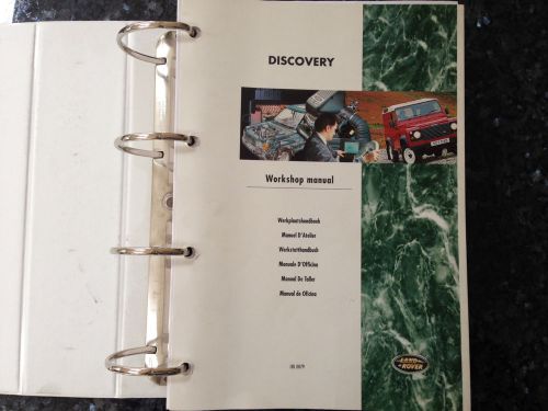 Land rover discovery series i factory workshop manual, genuine, shop, &#039;95-&#039;98