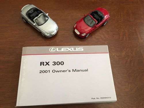 2001 lexus rx 300 owners manual book