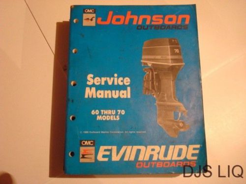 1990 oem johnson evinrude outboard 60 70 hp service manual dg188