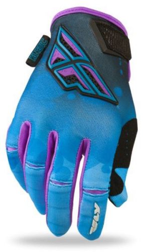 Fly racing kinetic 2014 womens mx/offroad gloves blue/purple