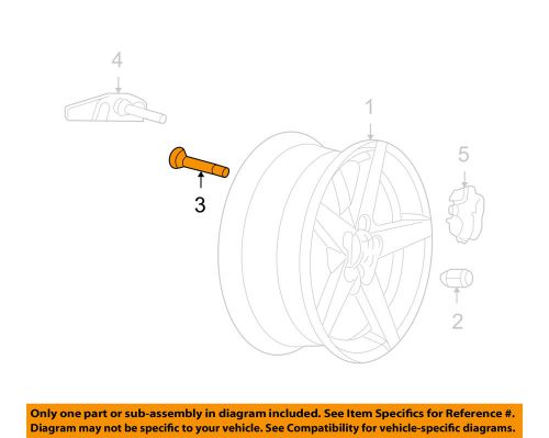 Gm oem-wheel valve stem 19117460