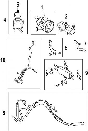 Infiniti 49110jk01a genuine oem p/s pump