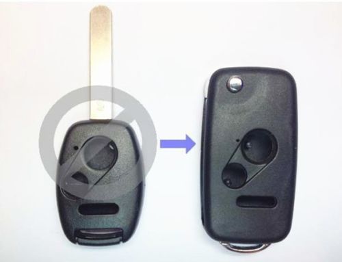 Replacement folding remote key shell 2+1 button fit for honda odyssey ridgeline