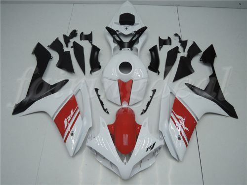 Glossy white red injection mold abs fairing fit for yamaha 2007 2008 yzf r1 f16