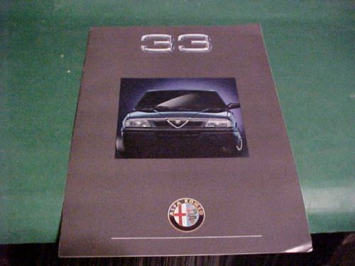 33 nuevo alfa romeo dealer brochure/ book