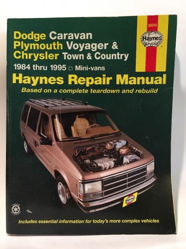 Vintage 30010 haynes auto repair manual 1984-1995 dodge caravan plymouth voyager