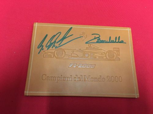 Ferrari schedoni leather piece signed