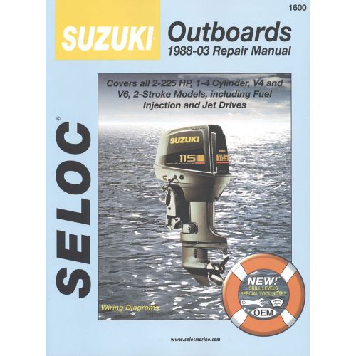 Seloc service manual - suzuki outboards - 2 stroke - 1988-2003 -1600