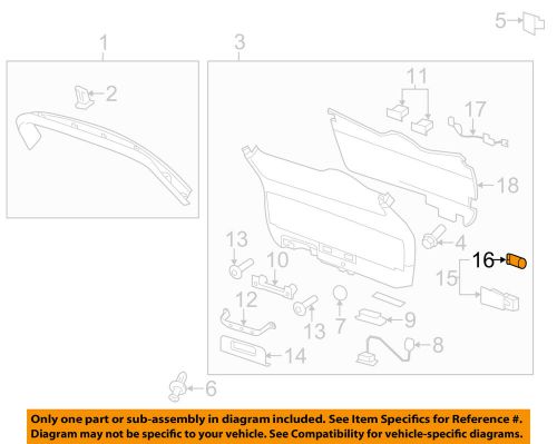 Gm oem interior-roof-bulb 94535595