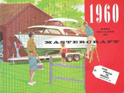 1960 mastercraft marine boat trailer sales brochure literature - original